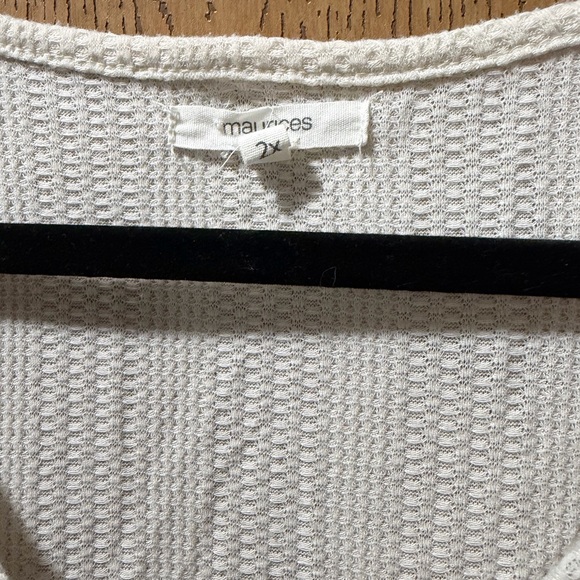 Maurices Patterned Long Sleeve Henley Style Top - Picture 2 of 7